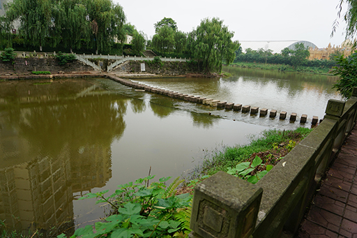 我公司調(diào)研大英縣小溪河景觀改造項目、魁山公園改造項目